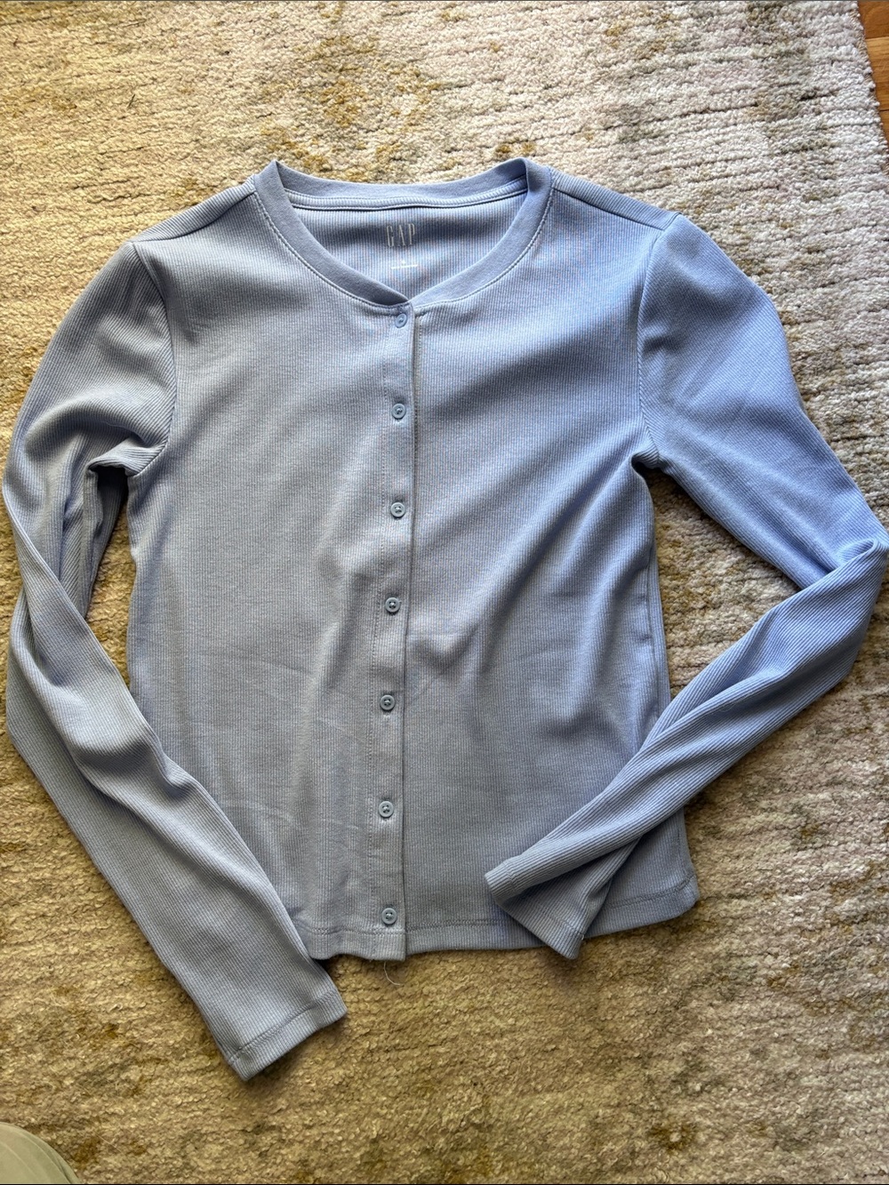 Ribbed cardigan top